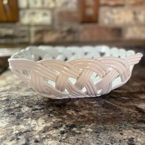 NWT-Living Colors Easter Weave Ceramic Bowl
